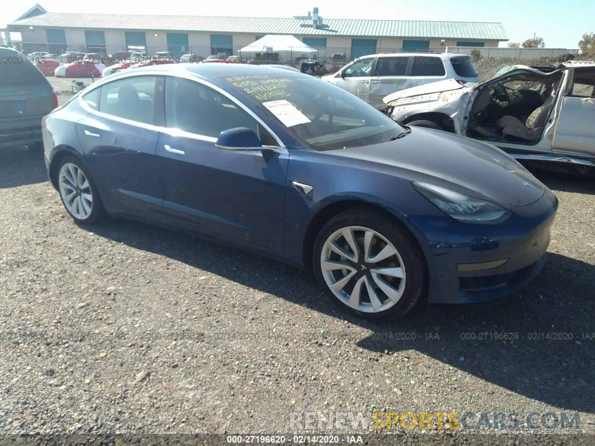 1 Photograph of a damaged car 5YJ3E1EA2KF495392 TESLA MODEL 3 2019