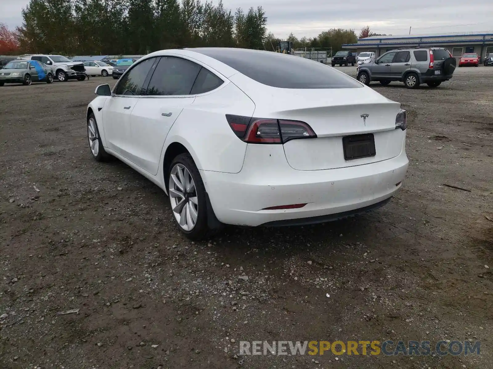 3 Photograph of a damaged car 5YJ3E1EA2KF509842 TESLA MODEL 3 2019