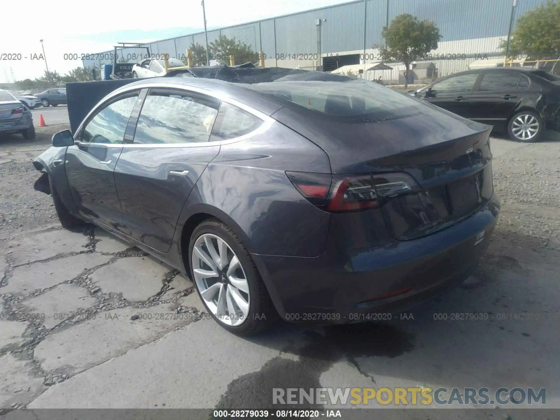 3 Photograph of a damaged car 5YJ3E1EA2KF529864 TESLA MODEL 3 2019