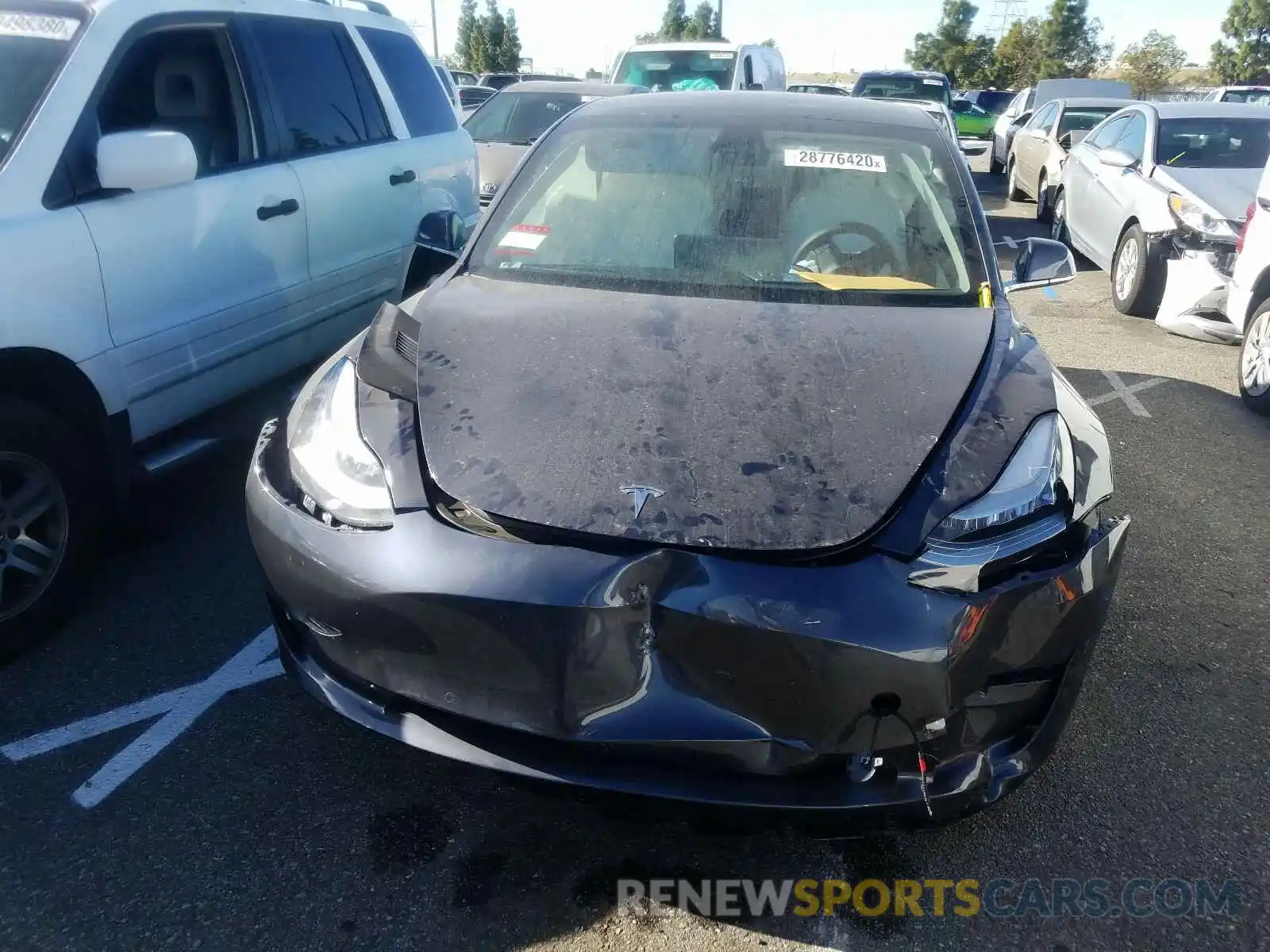 9 Photograph of a damaged car 5YJ3E1EA2KF543036 TESLA MODEL 3 2019