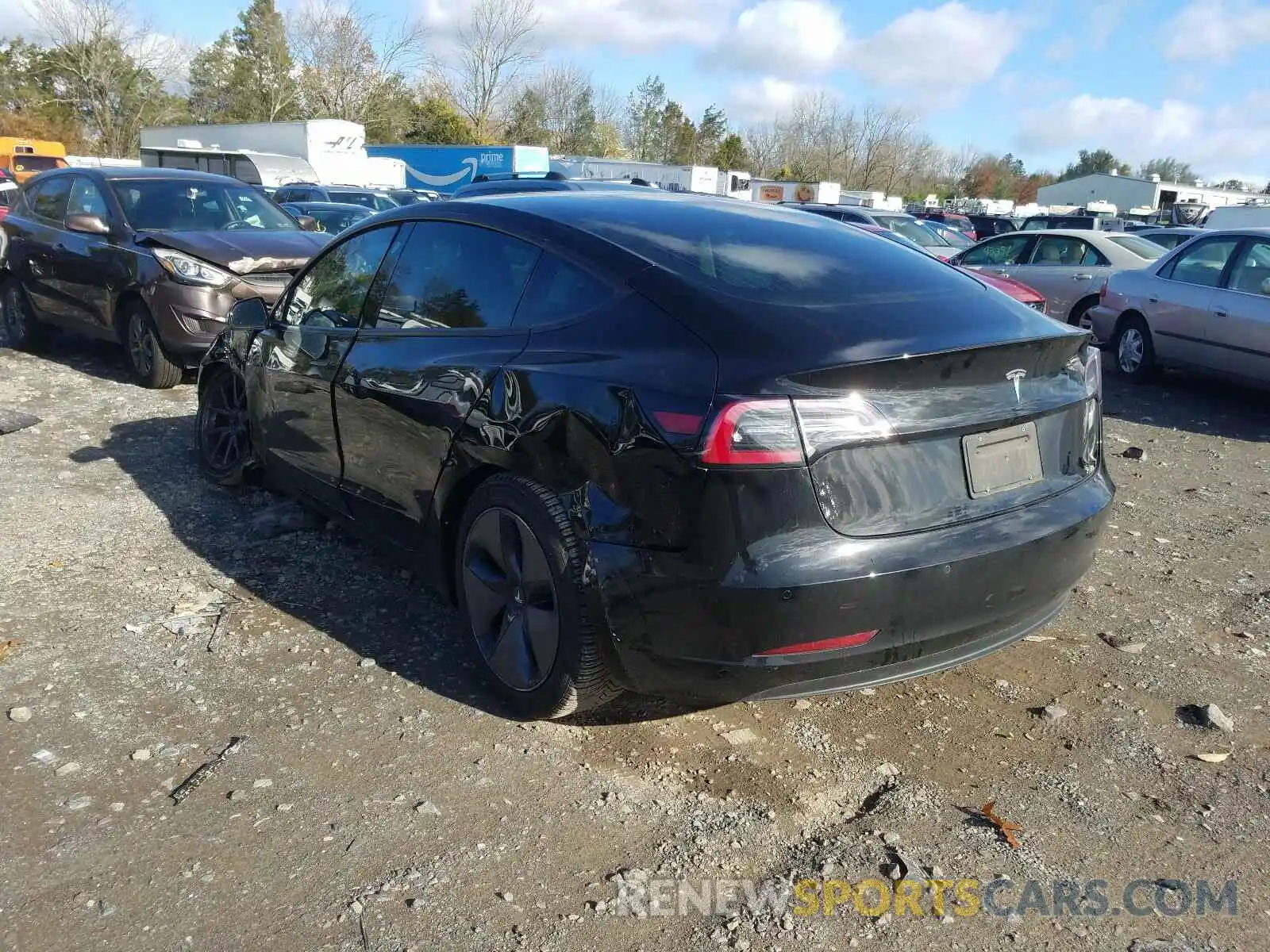 3 Photograph of a damaged car 5YJ3E1EA3KF198776 TESLA MODEL 3 2019