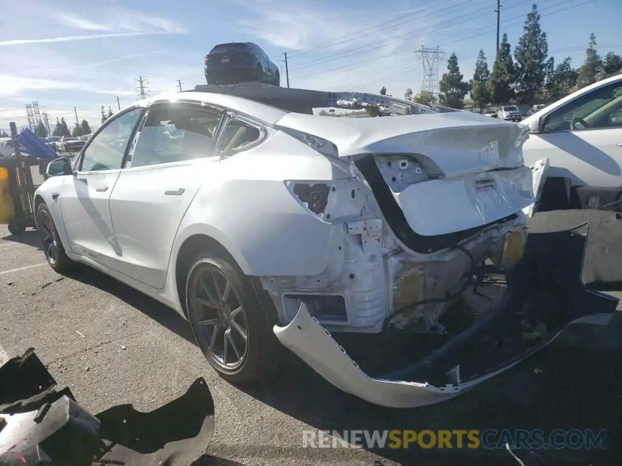 3 Photograph of a damaged car 5YJ3E1EA3KF208402 TESLA MODEL 3 2019