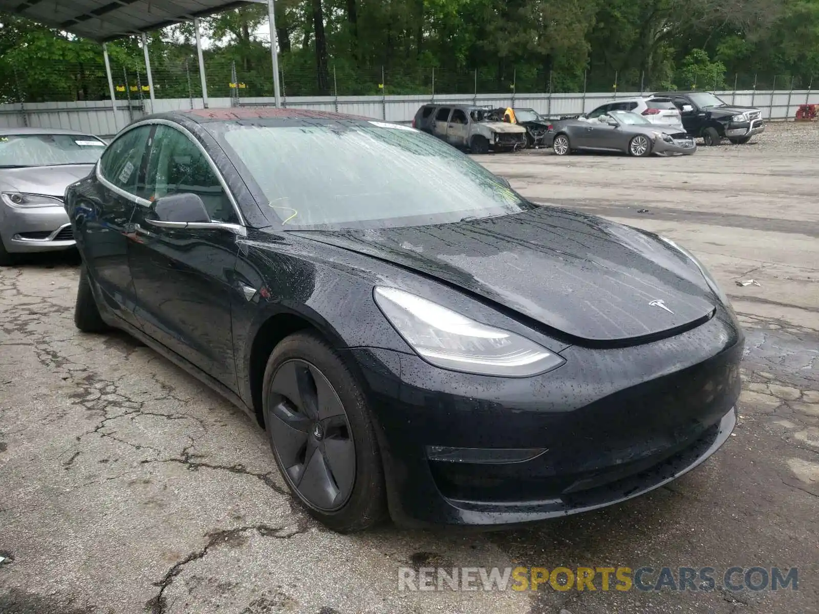 1 Photograph of a damaged car 5YJ3E1EA3KF296402 TESLA MODEL 3 2019