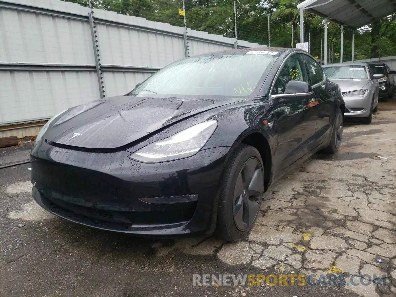 2 Photograph of a damaged car 5YJ3E1EA3KF296402 TESLA MODEL 3 2019