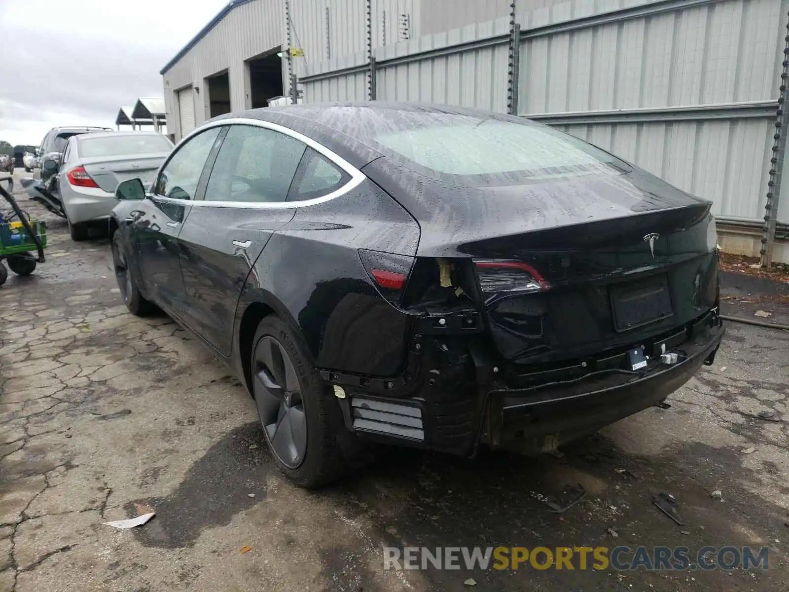 3 Photograph of a damaged car 5YJ3E1EA3KF296402 TESLA MODEL 3 2019