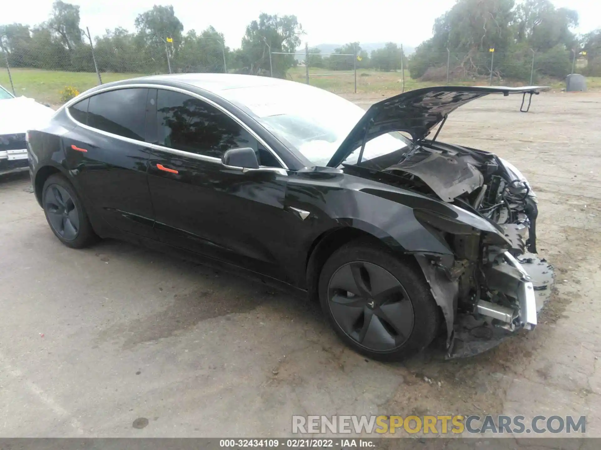 1 Photograph of a damaged car 5YJ3E1EA3KF297422 TESLA MODEL 3 2019