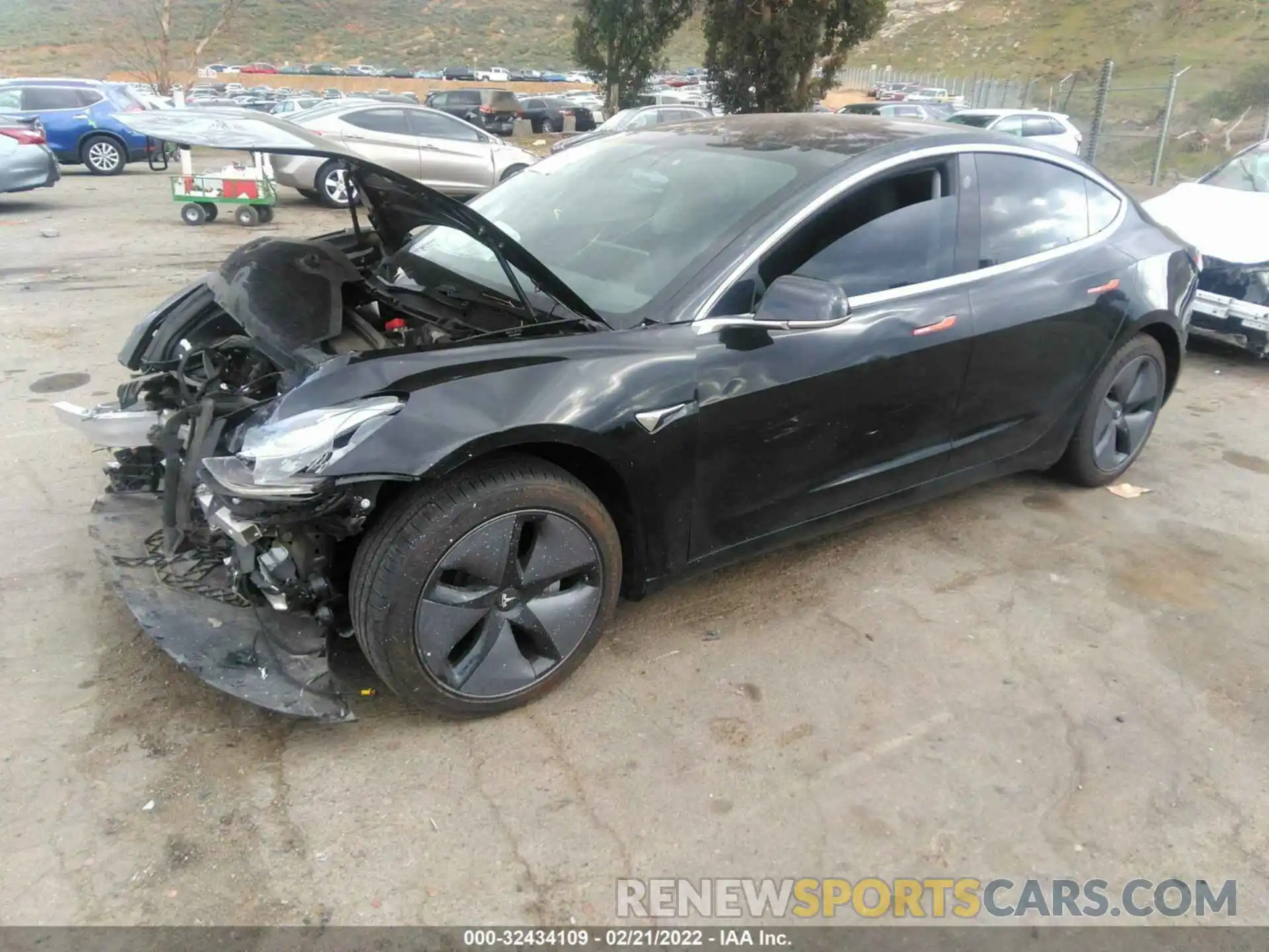 2 Photograph of a damaged car 5YJ3E1EA3KF297422 TESLA MODEL 3 2019