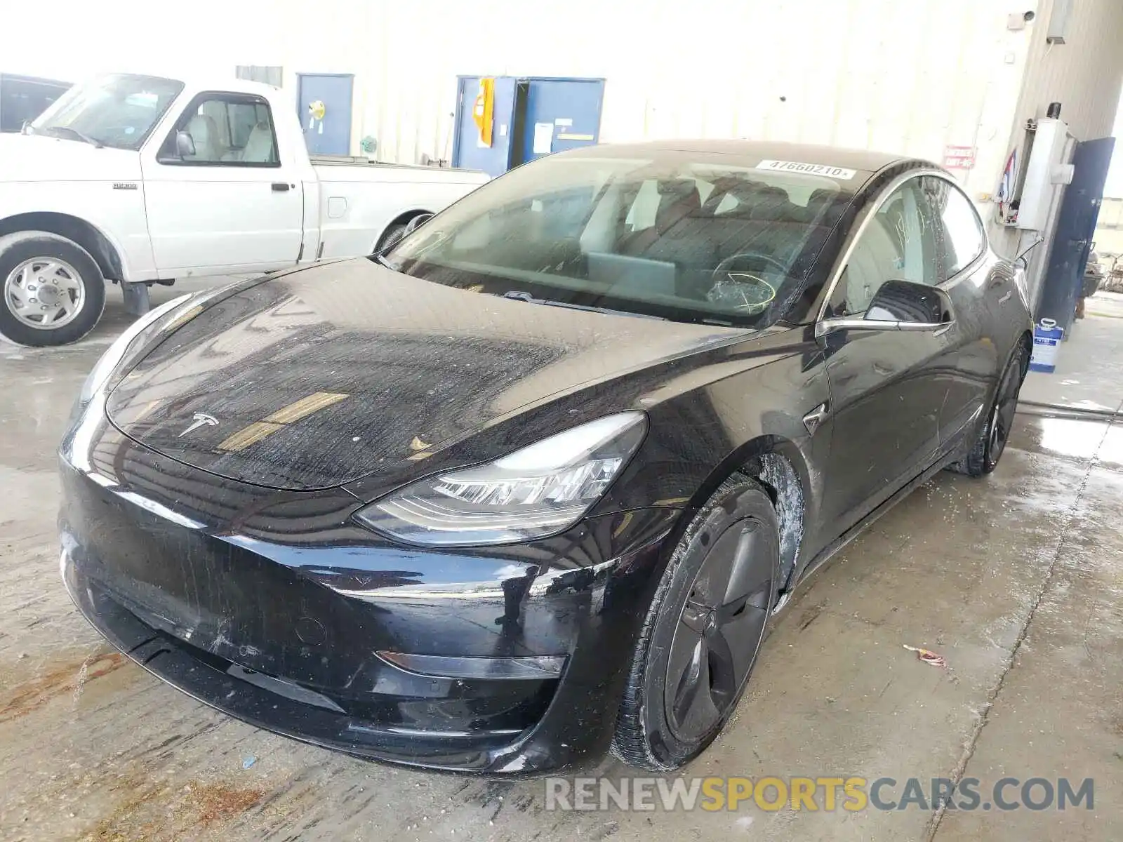 2 Photograph of a damaged car 5YJ3E1EA3KF297744 TESLA MODEL 3 2019