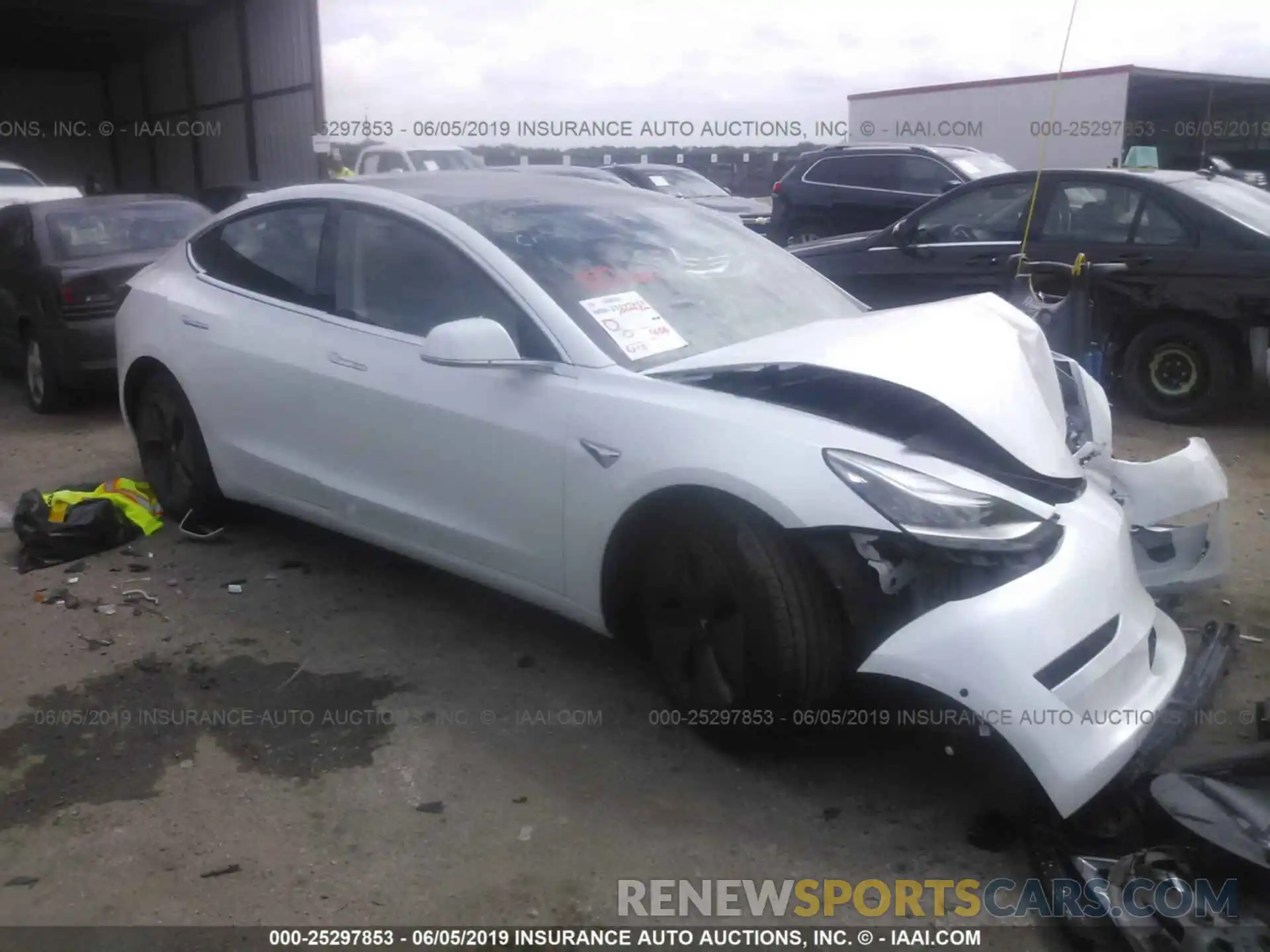 1 Photograph of a damaged car 5YJ3E1EA3KF300111 TESLA MODEL 3 2019