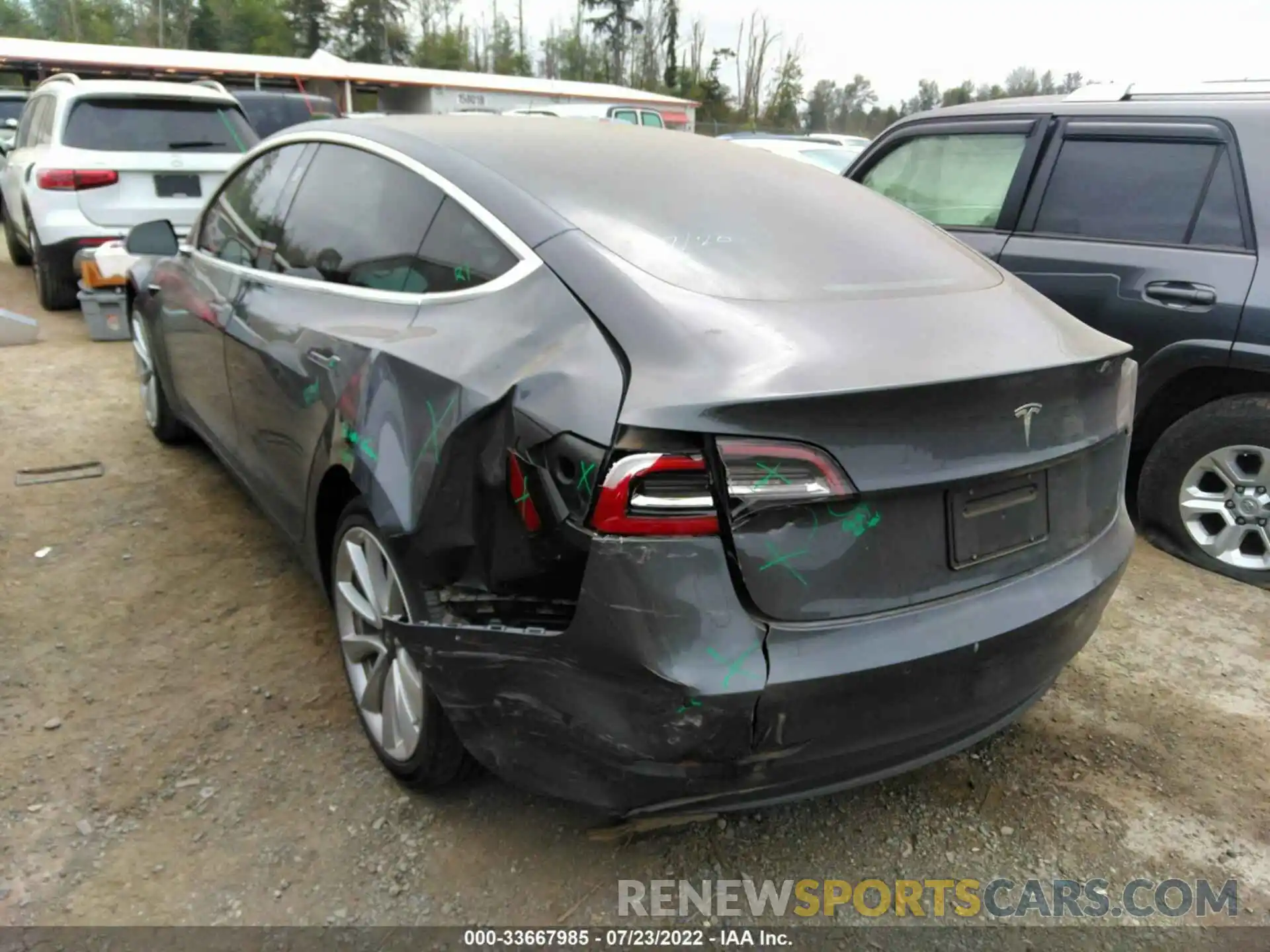 3 Photograph of a damaged car 5YJ3E1EA3KF300786 TESLA MODEL 3 2019