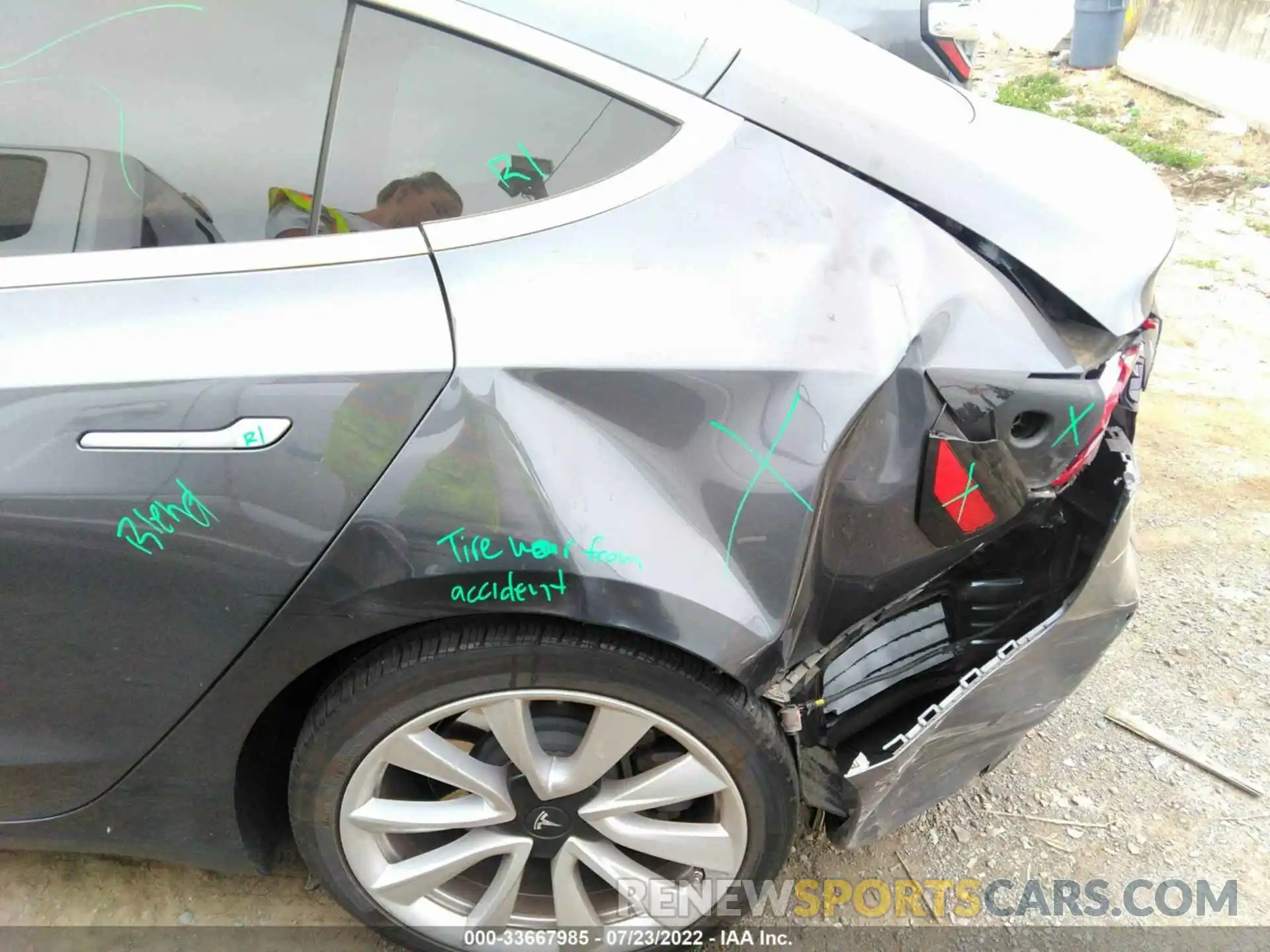 6 Photograph of a damaged car 5YJ3E1EA3KF300786 TESLA MODEL 3 2019