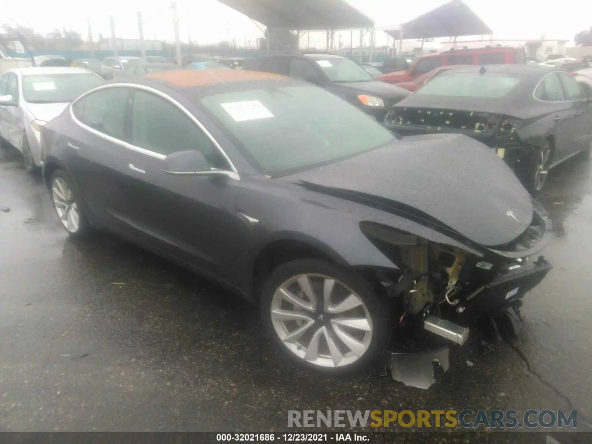 1 Photograph of a damaged car 5YJ3E1EA3KF300898 TESLA MODEL 3 2019