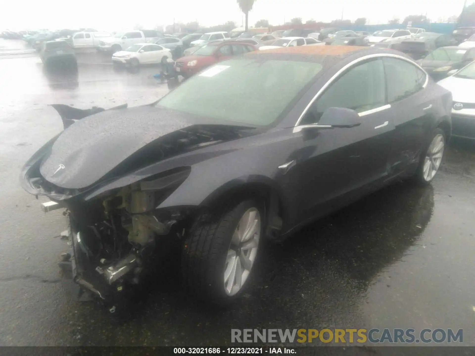 2 Photograph of a damaged car 5YJ3E1EA3KF300898 TESLA MODEL 3 2019