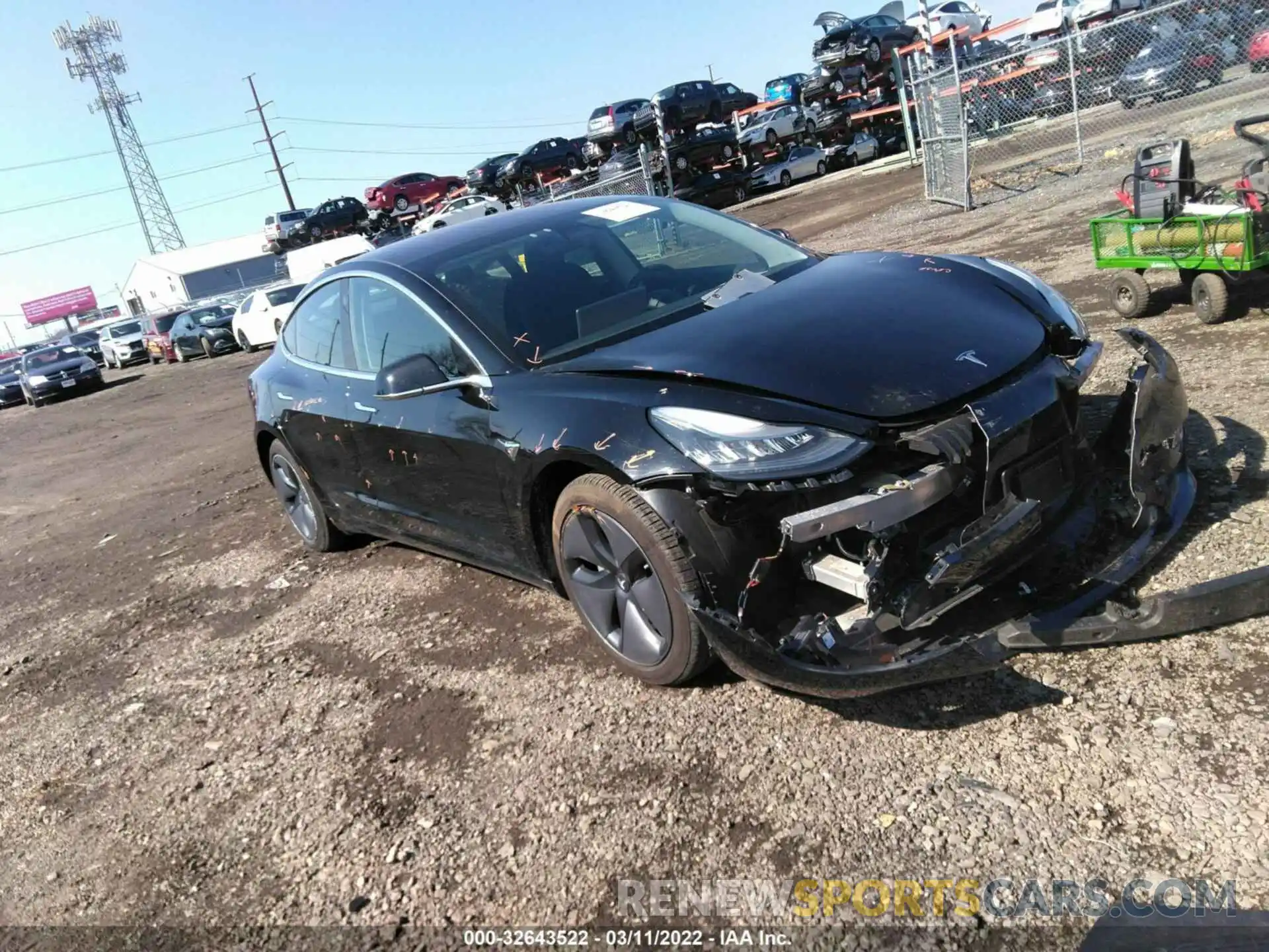 1 Photograph of a damaged car 5YJ3E1EA3KF304479 TESLA MODEL 3 2019