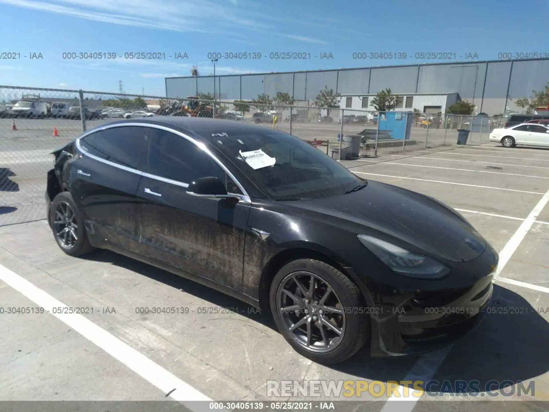 1 Photograph of a damaged car 5YJ3E1EA3KF305342 TESLA MODEL 3 2019