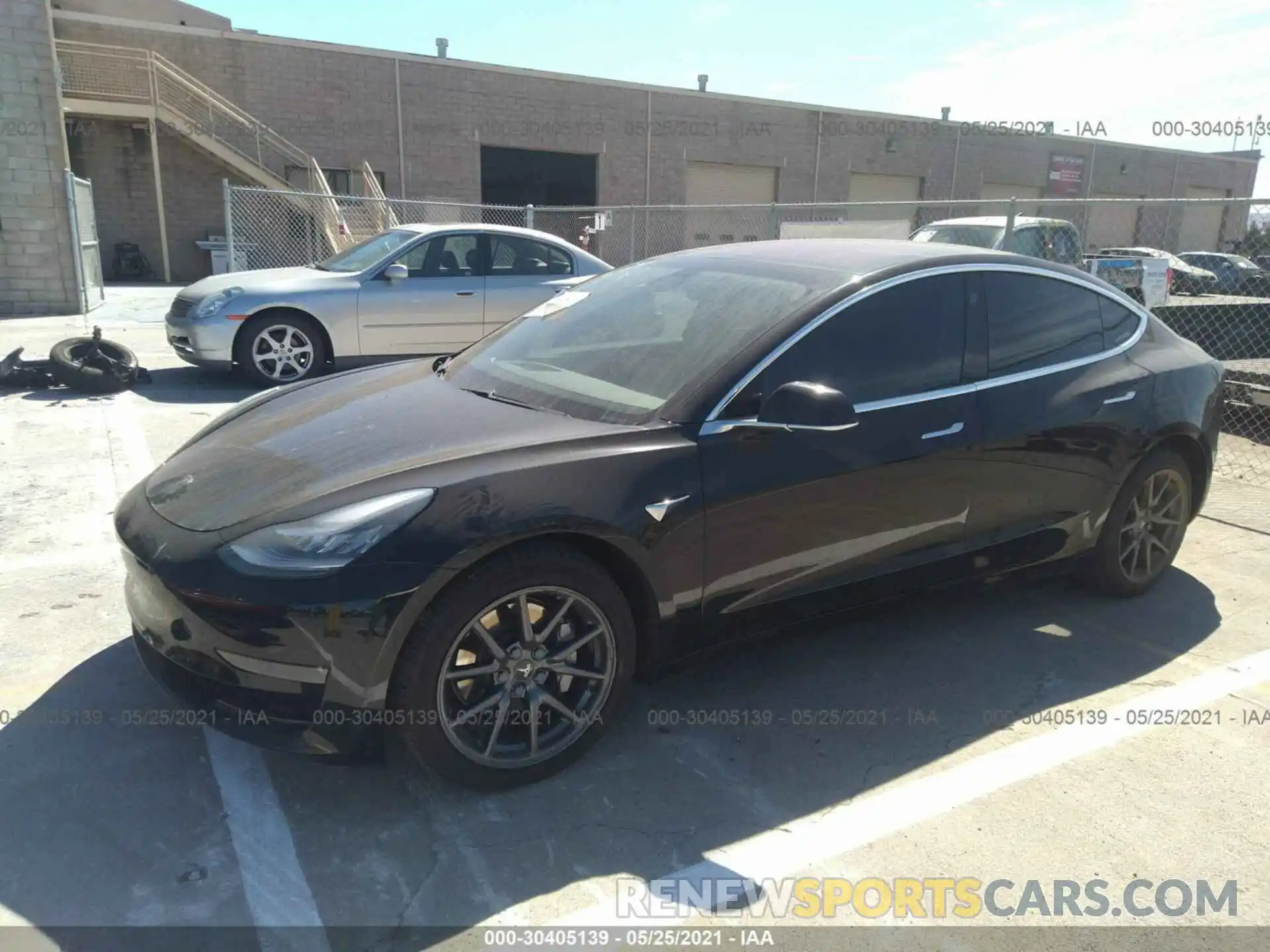 2 Photograph of a damaged car 5YJ3E1EA3KF305342 TESLA MODEL 3 2019