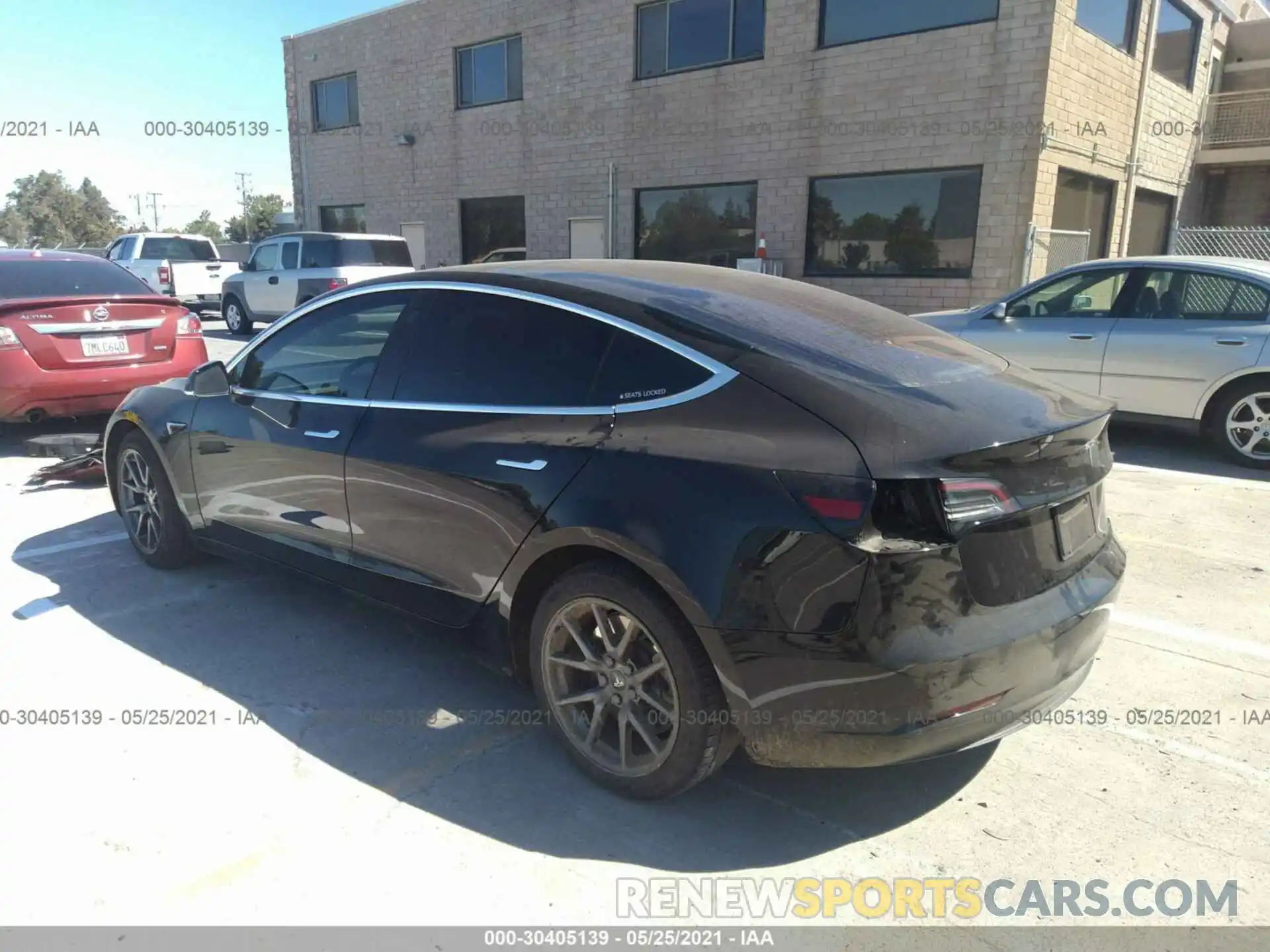 3 Photograph of a damaged car 5YJ3E1EA3KF305342 TESLA MODEL 3 2019