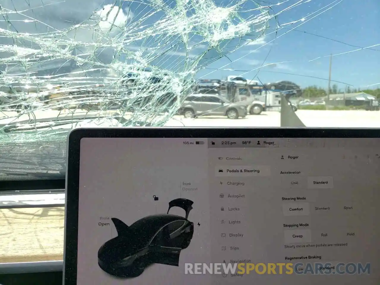 8 Photograph of a damaged car 5YJ3E1EA3KF305664 TESLA MODEL 3 2019