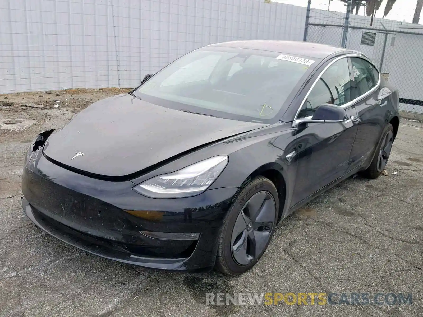 2 Photograph of a damaged car 5YJ3E1EA3KF305714 TESLA MODEL 3 2019