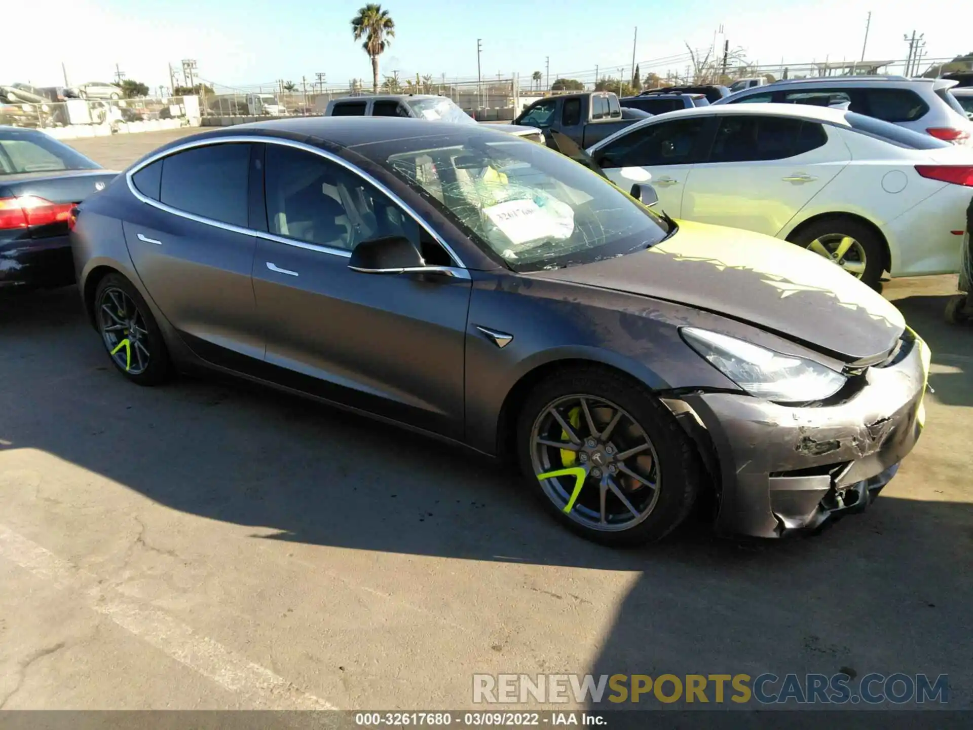 1 Photograph of a damaged car 5YJ3E1EA3KF306796 TESLA MODEL 3 2019