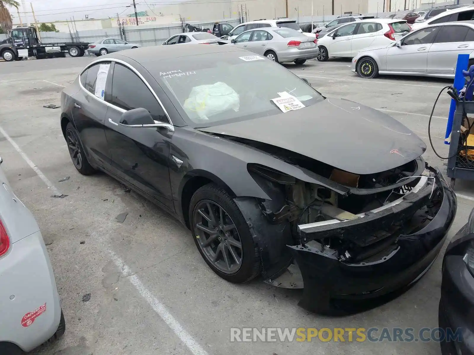 1 Photograph of a damaged car 5YJ3E1EA3KF306894 TESLA MODEL 3 2019