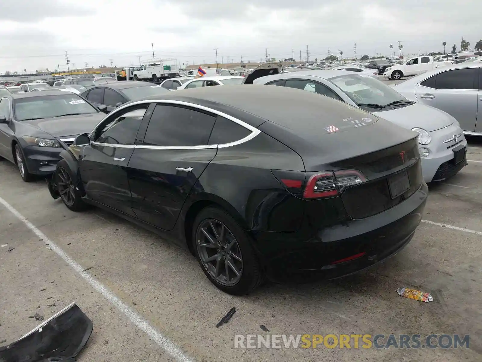 3 Photograph of a damaged car 5YJ3E1EA3KF306894 TESLA MODEL 3 2019