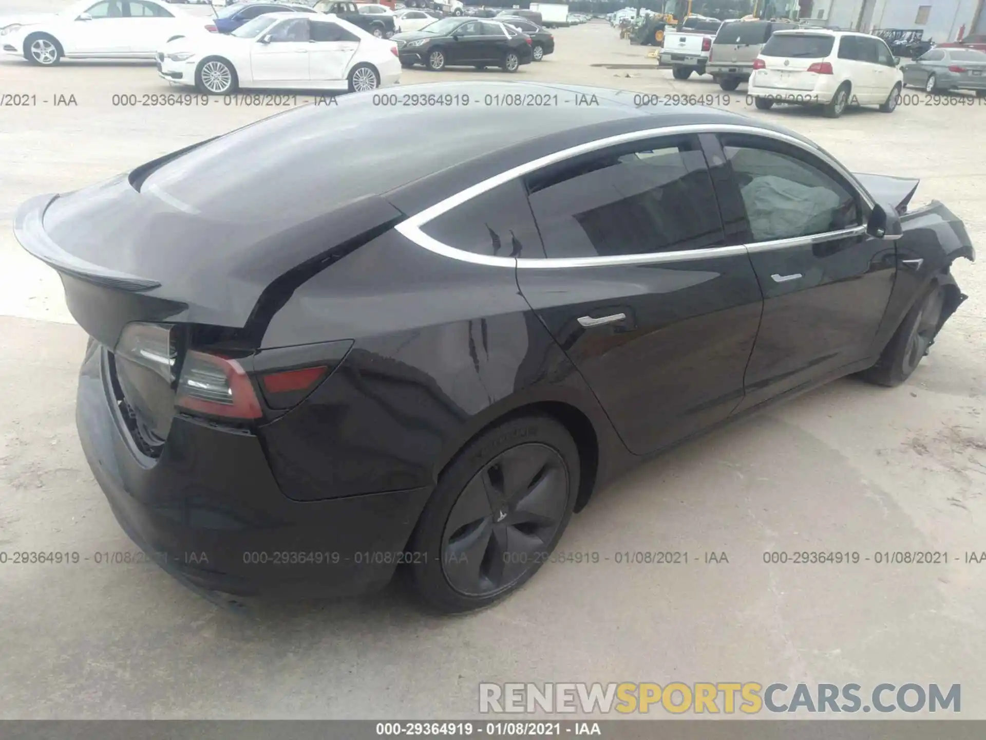 4 Фотография поврежденного автомобиля 5YJ3E1EA3KF307141 TESLA MODEL 3 2019