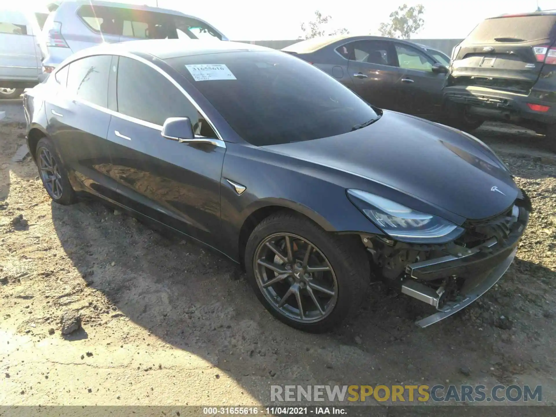 1 Photograph of a damaged car 5YJ3E1EA3KF308239 TESLA MODEL 3 2019