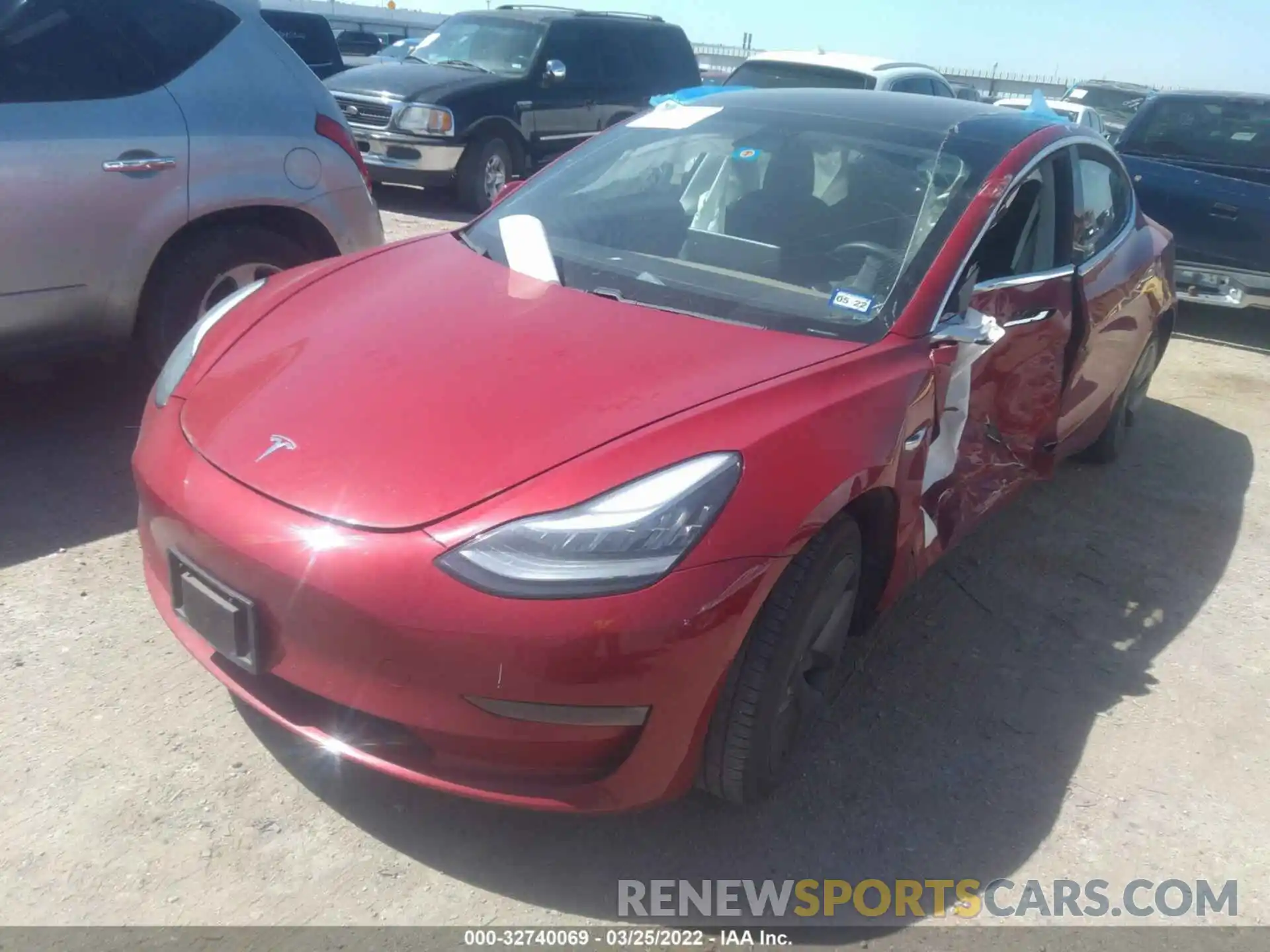 2 Фотография поврежденного автомобиля 5YJ3E1EA3KF308712 TESLA MODEL 3 2019