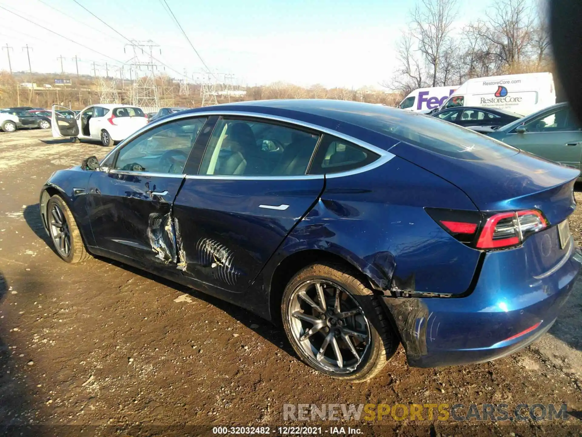 3 Photograph of a damaged car 5YJ3E1EA3KF309276 TESLA MODEL 3 2019