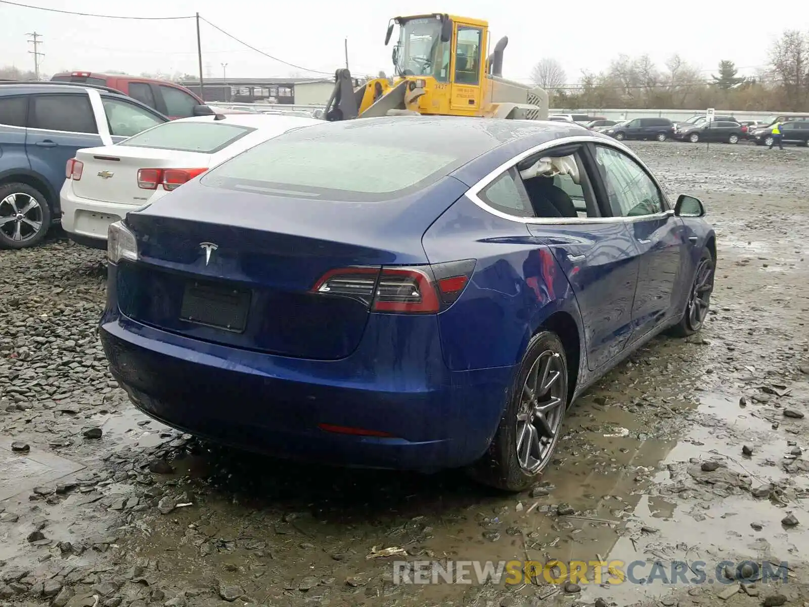 4 Фотография поврежденного автомобиля 5YJ3E1EA3KF309312 TESLA MODEL 3 2019