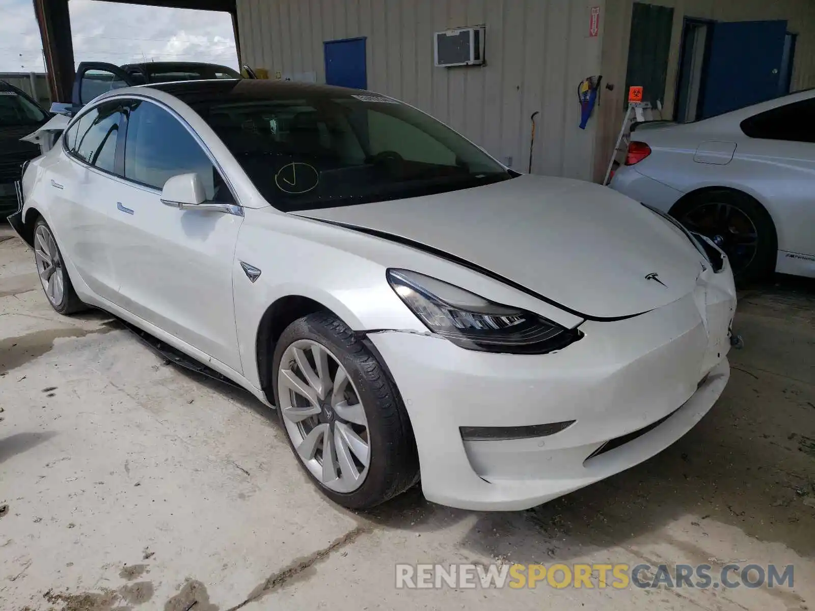 1 Photograph of a damaged car 5YJ3E1EA3KF311688 TESLA MODEL 3 2019