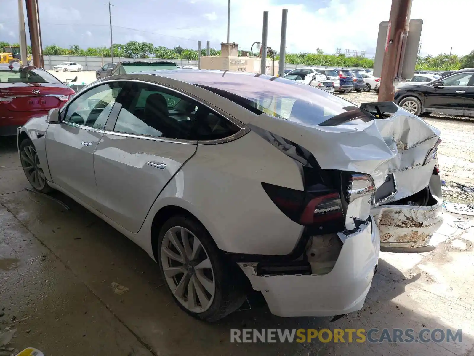 3 Photograph of a damaged car 5YJ3E1EA3KF311688 TESLA MODEL 3 2019