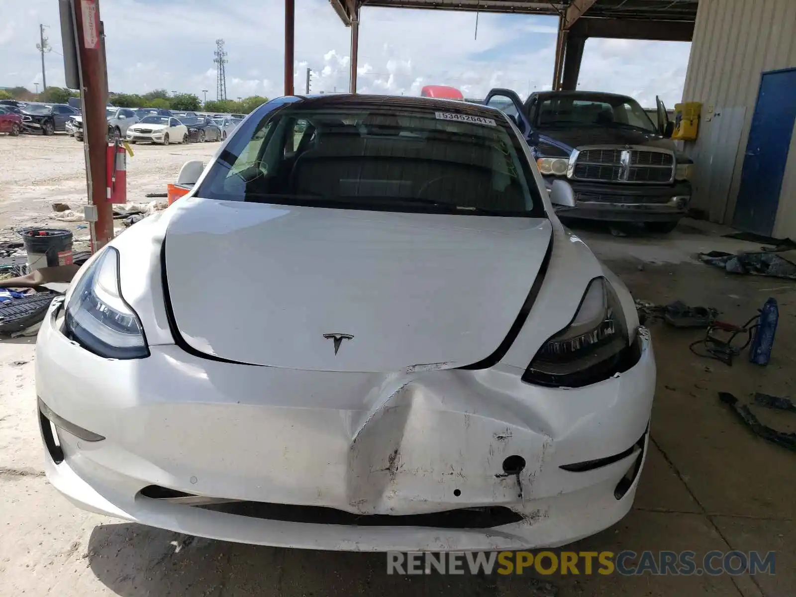 9 Photograph of a damaged car 5YJ3E1EA3KF311688 TESLA MODEL 3 2019