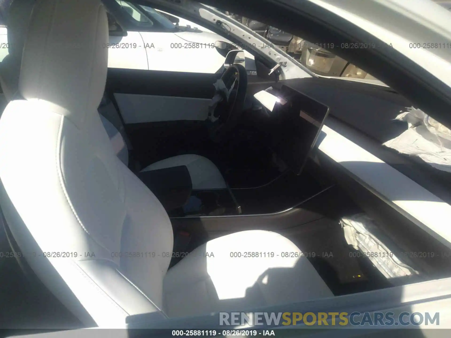 5 Photograph of a damaged car 5YJ3E1EA3KF312498 TESLA MODEL 3 2019