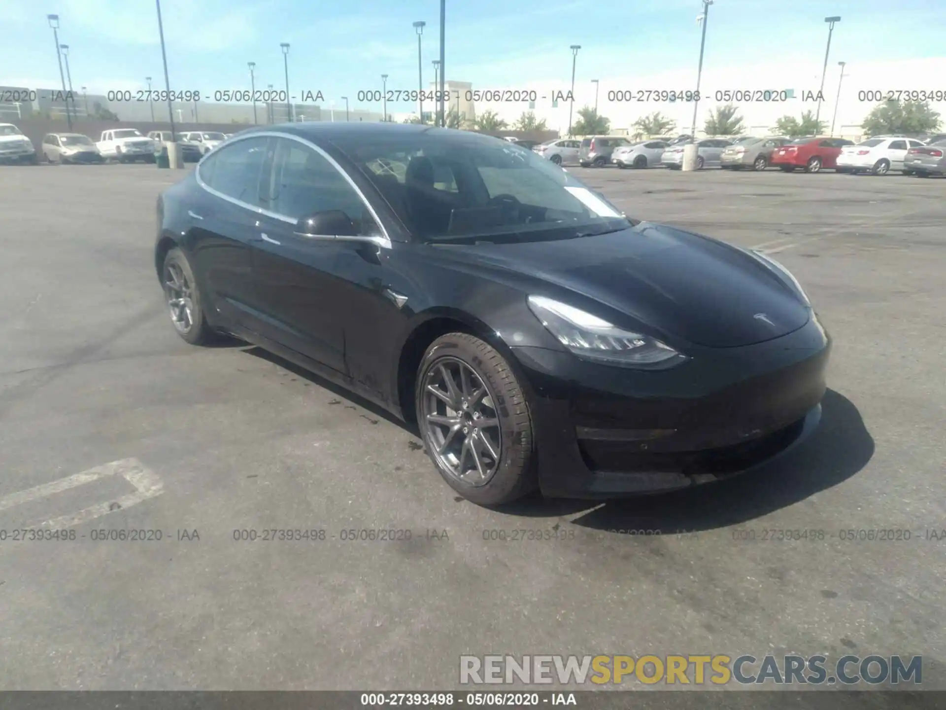 1 Photograph of a damaged car 5YJ3E1EA3KF313490 TESLA MODEL 3 2019