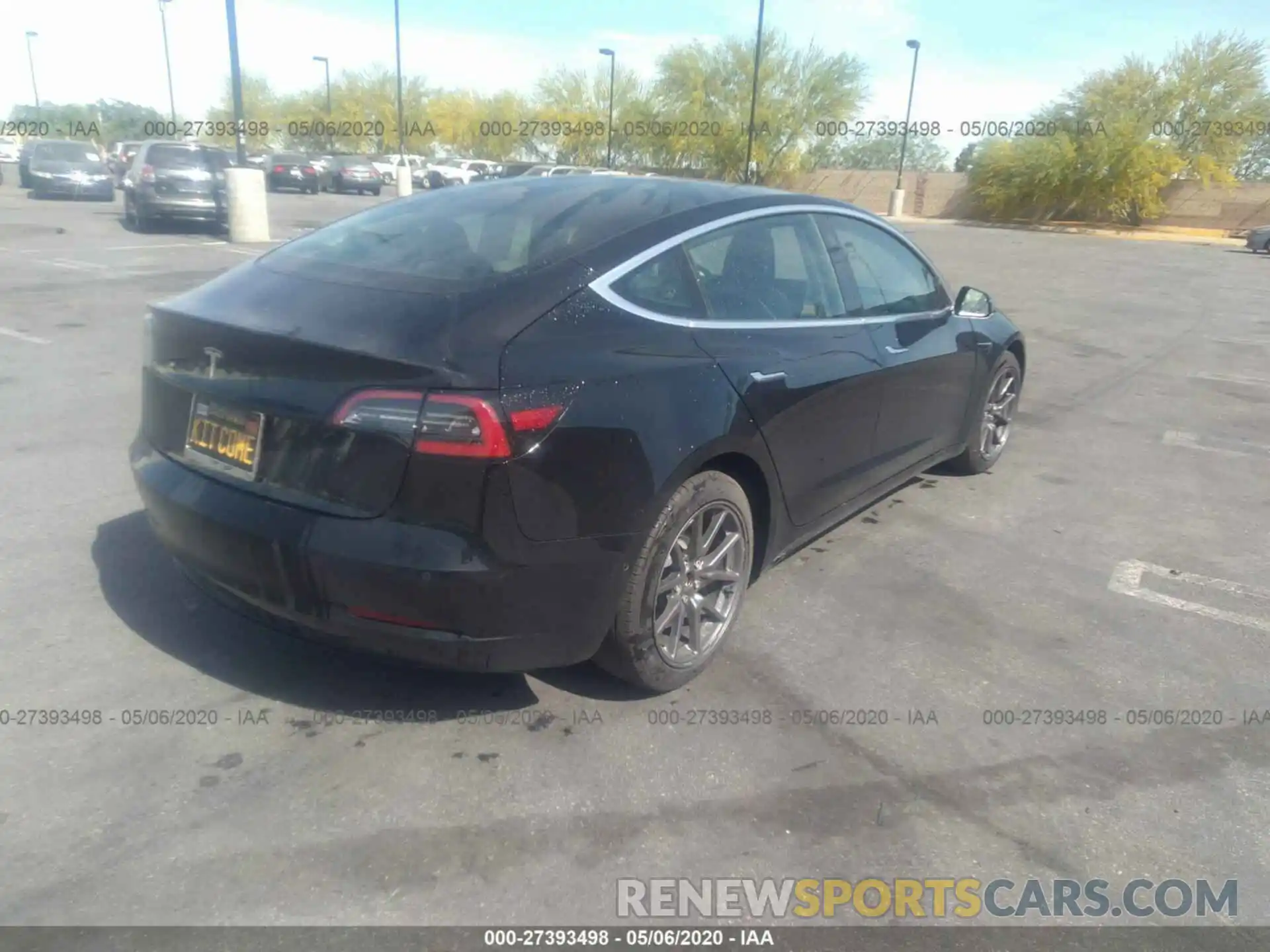 4 Фотография поврежденного автомобиля 5YJ3E1EA3KF313490 TESLA MODEL 3 2019