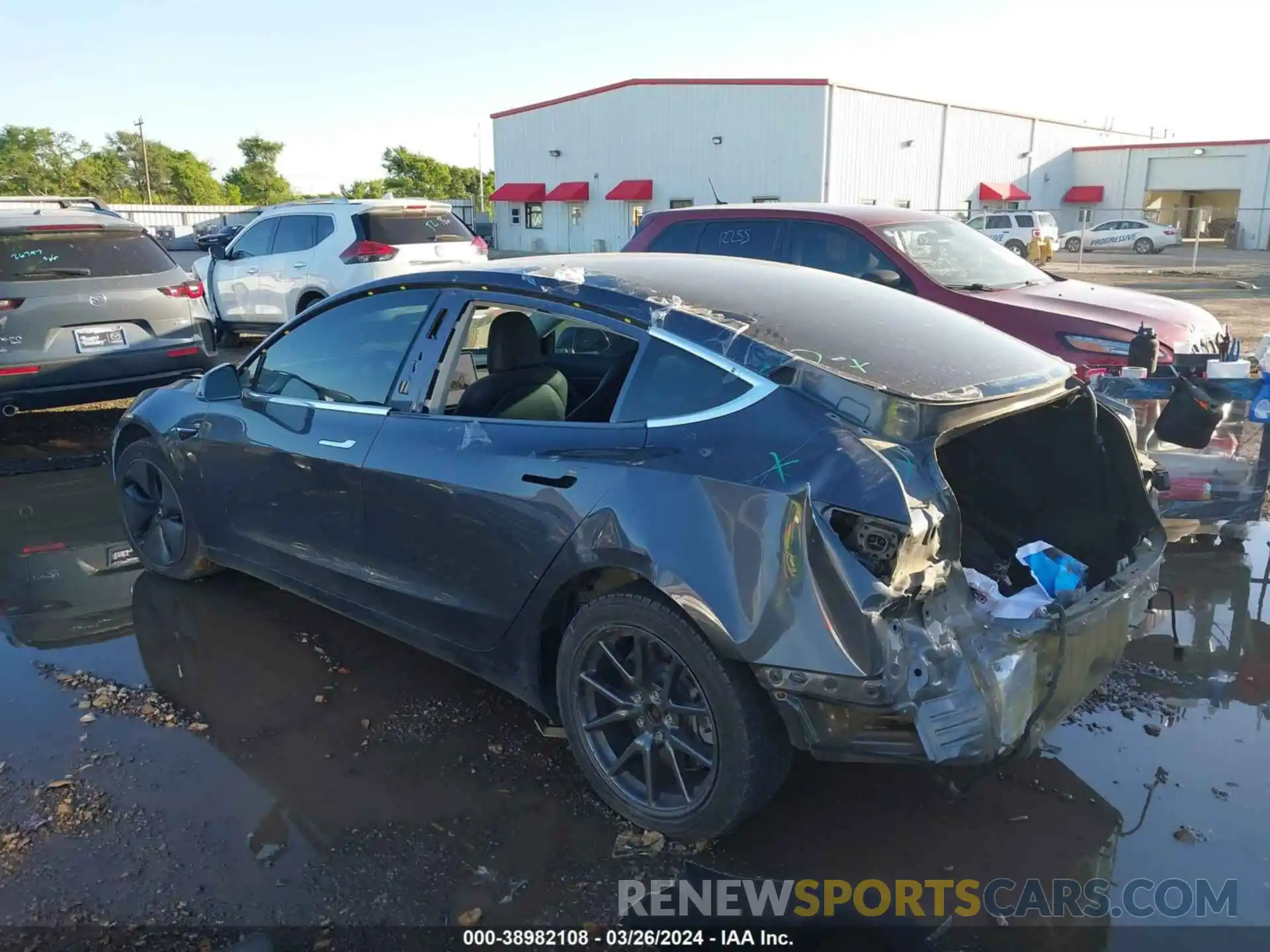 3 Photograph of a damaged car 5YJ3E1EA3KF313506 TESLA MODEL 3 2019