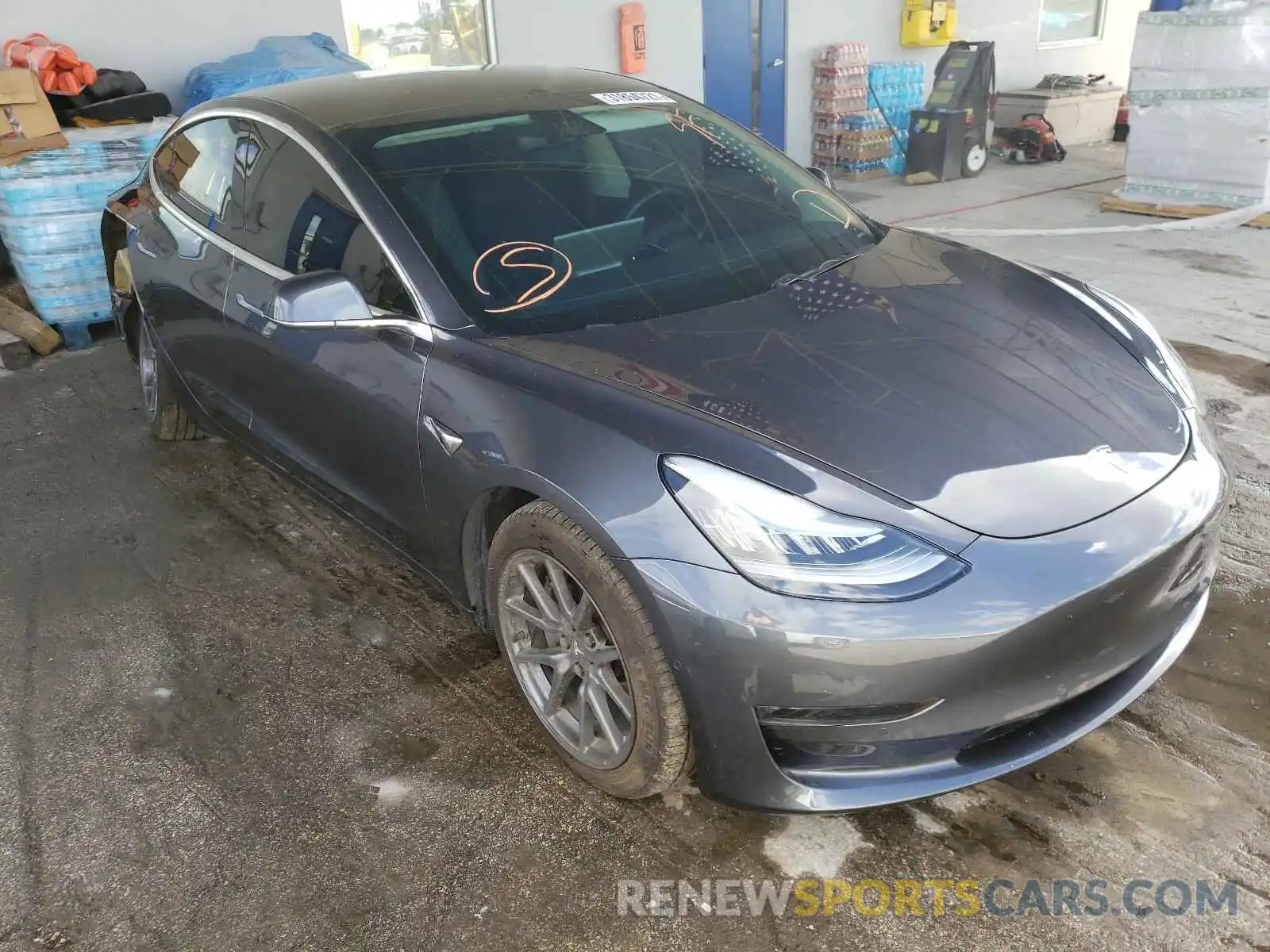 1 Фотография поврежденного автомобиля 5YJ3E1EA3KF317166 TESLA MODEL 3 2019