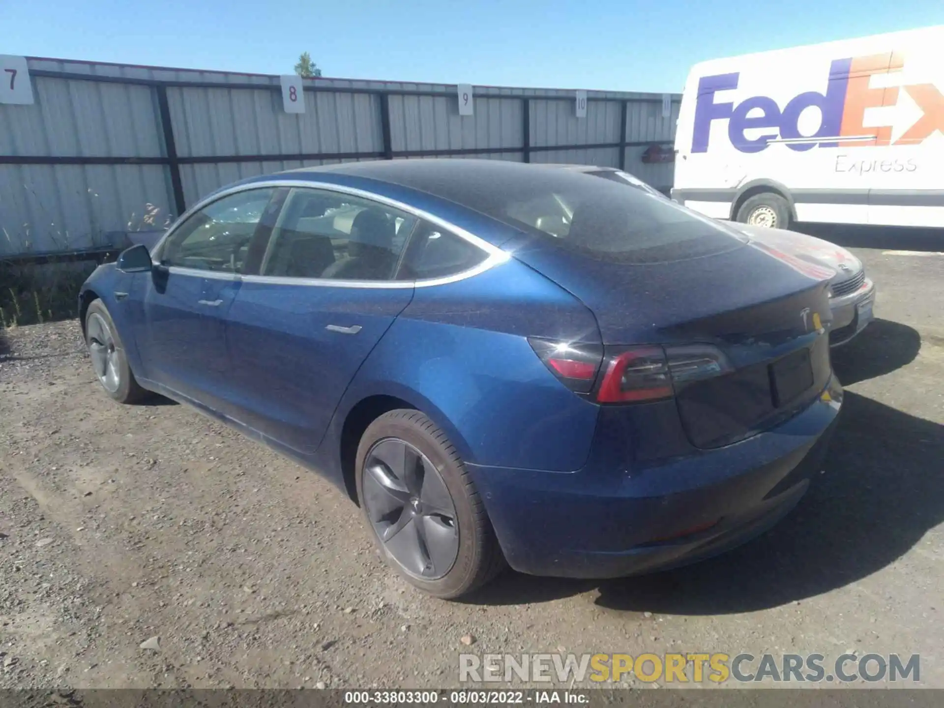 3 Photograph of a damaged car 5YJ3E1EA3KF317362 TESLA MODEL 3 2019