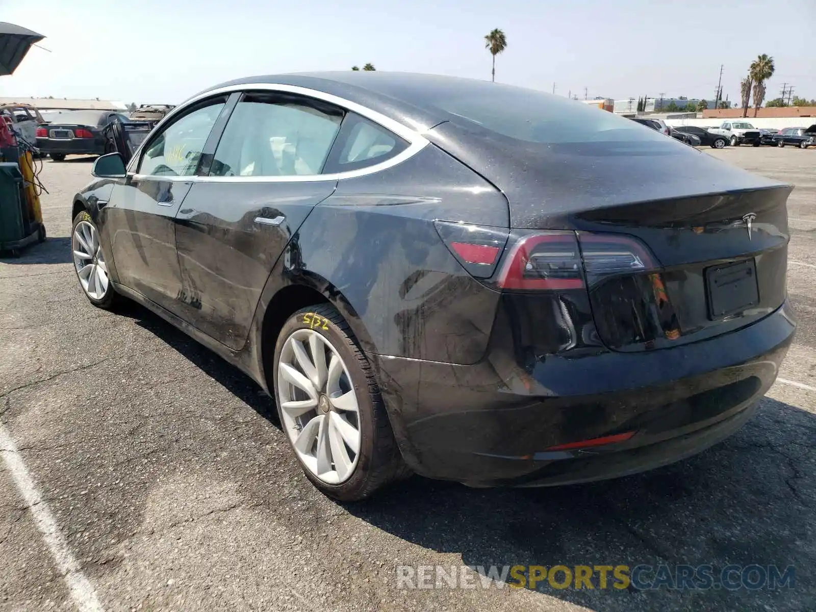 3 Photograph of a damaged car 5YJ3E1EA3KF317605 TESLA MODEL 3 2019