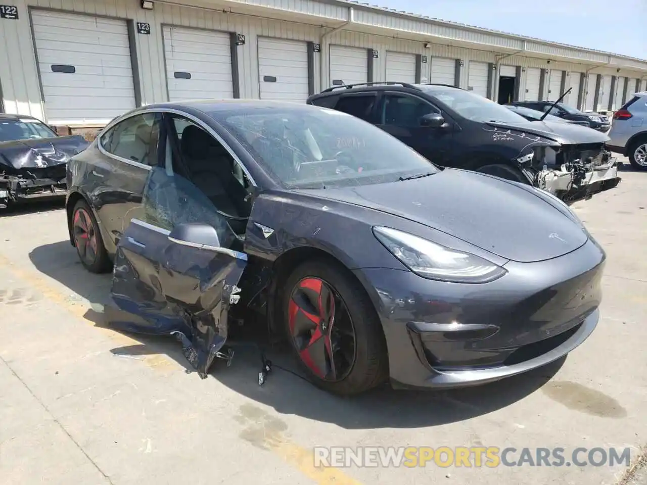 1 Photograph of a damaged car 5YJ3E1EA3KF324313 TESLA MODEL 3 2019