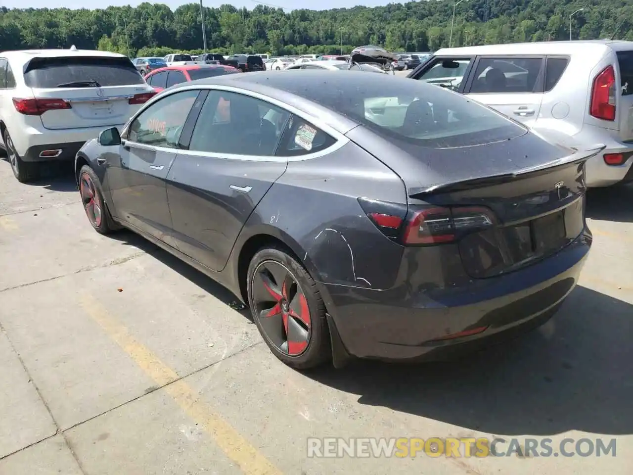 3 Photograph of a damaged car 5YJ3E1EA3KF324313 TESLA MODEL 3 2019