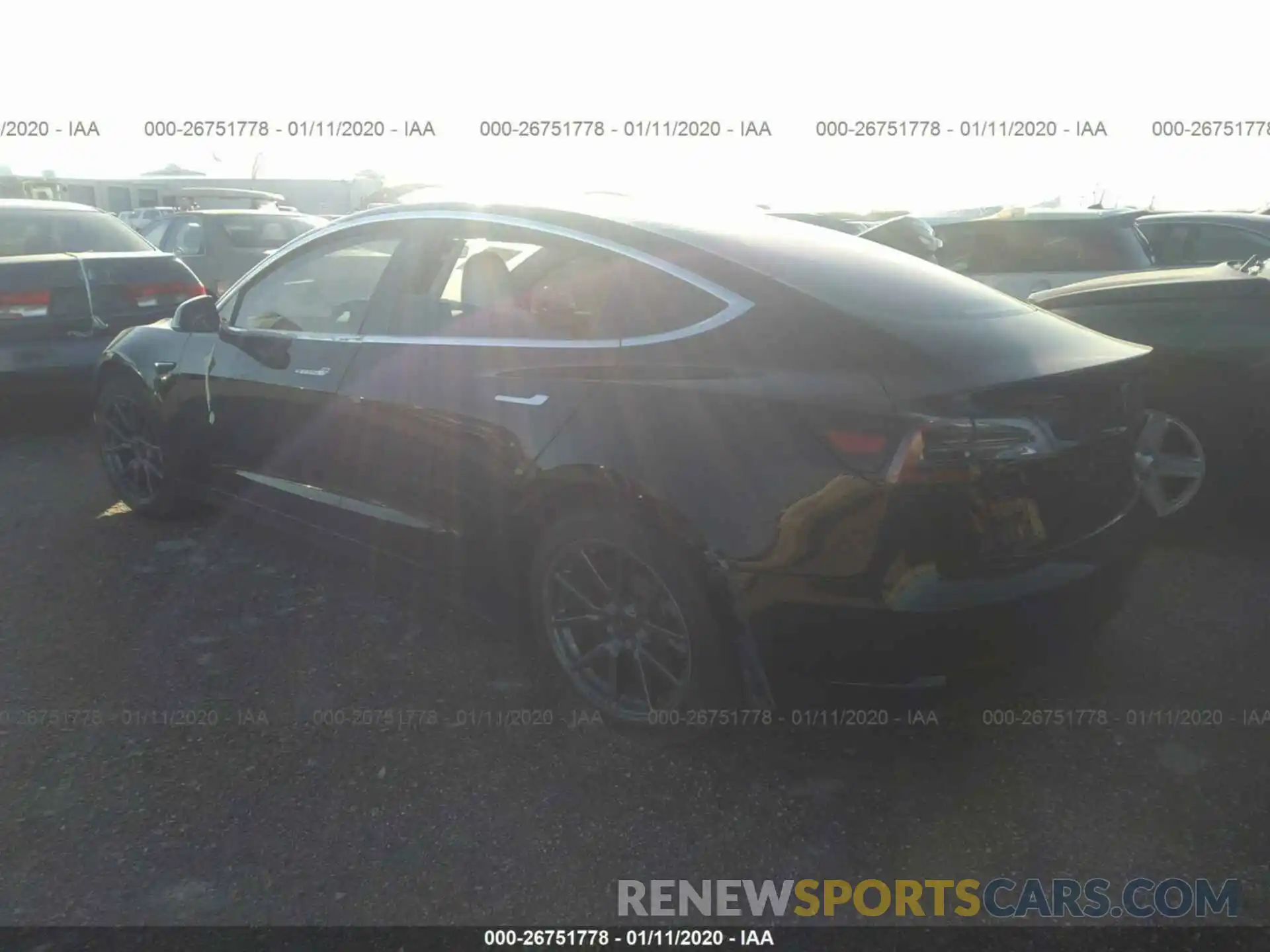 3 Photograph of a damaged car 5YJ3E1EA3KF324439 TESLA MODEL 3 2019