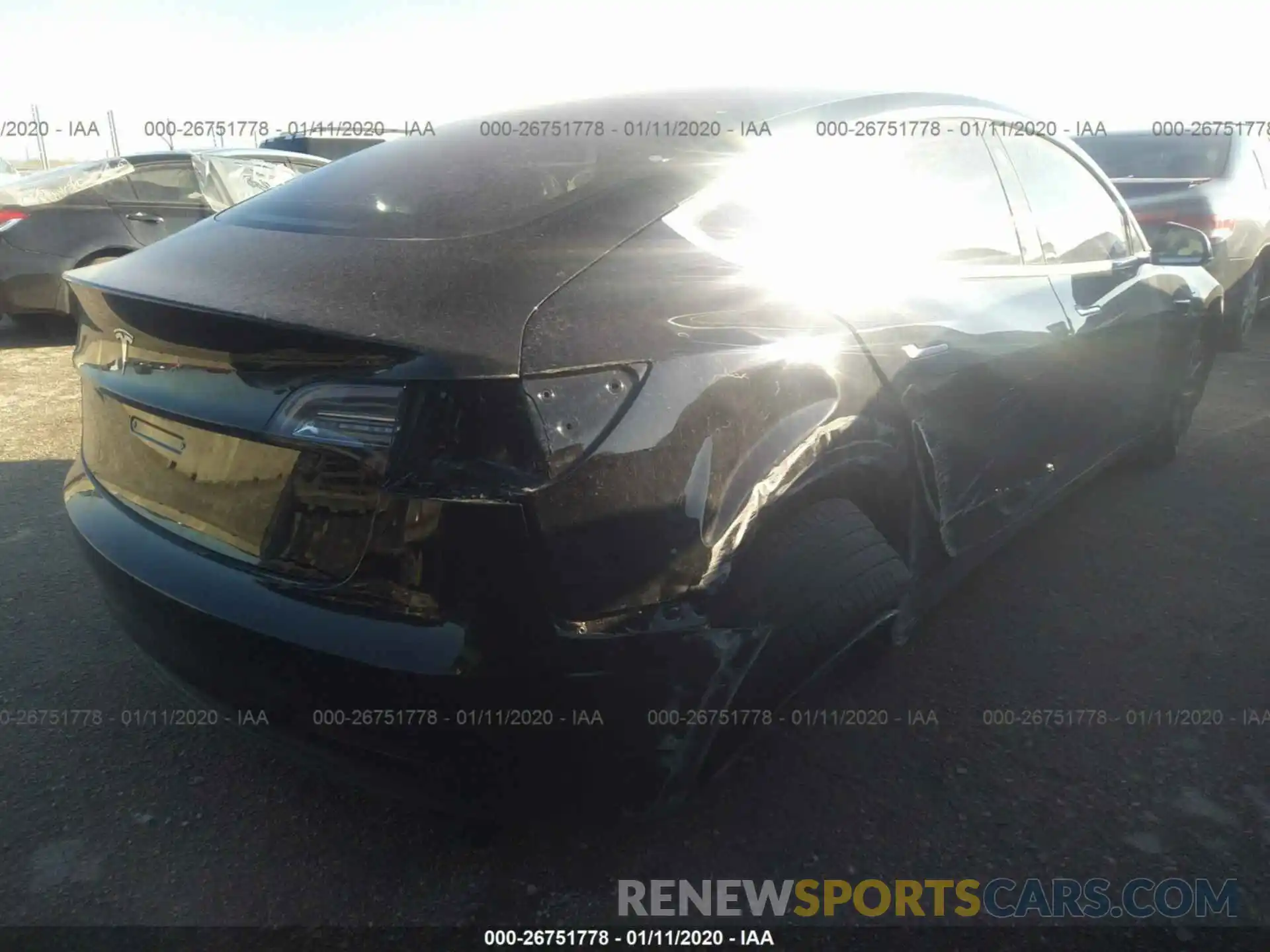 4 Photograph of a damaged car 5YJ3E1EA3KF324439 TESLA MODEL 3 2019