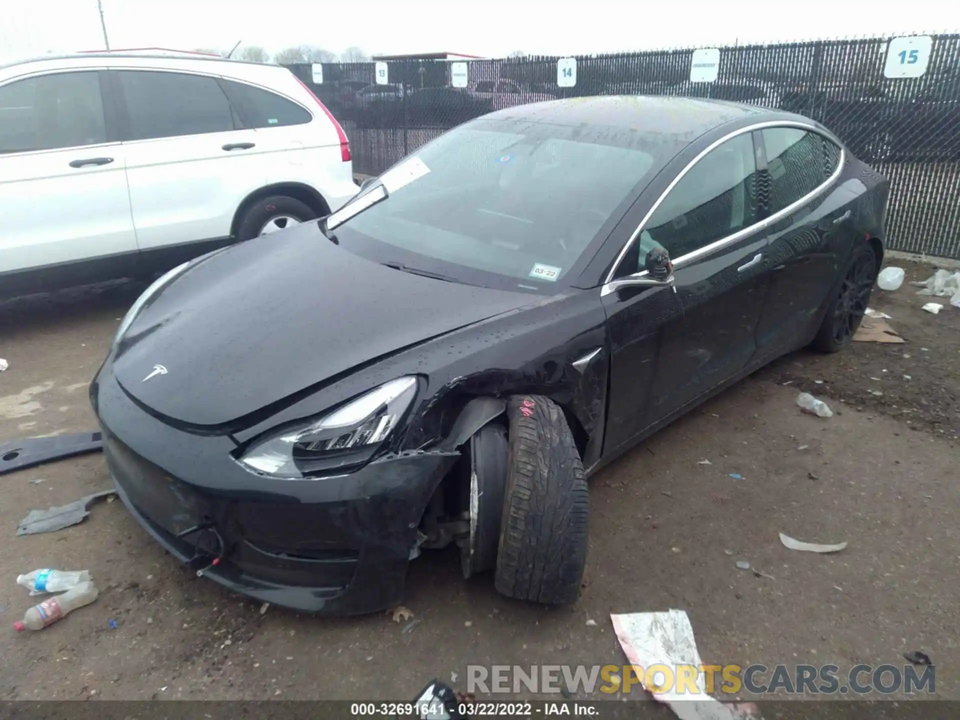 2 Photograph of a damaged car 5YJ3E1EA3KF324991 TESLA MODEL 3 2019