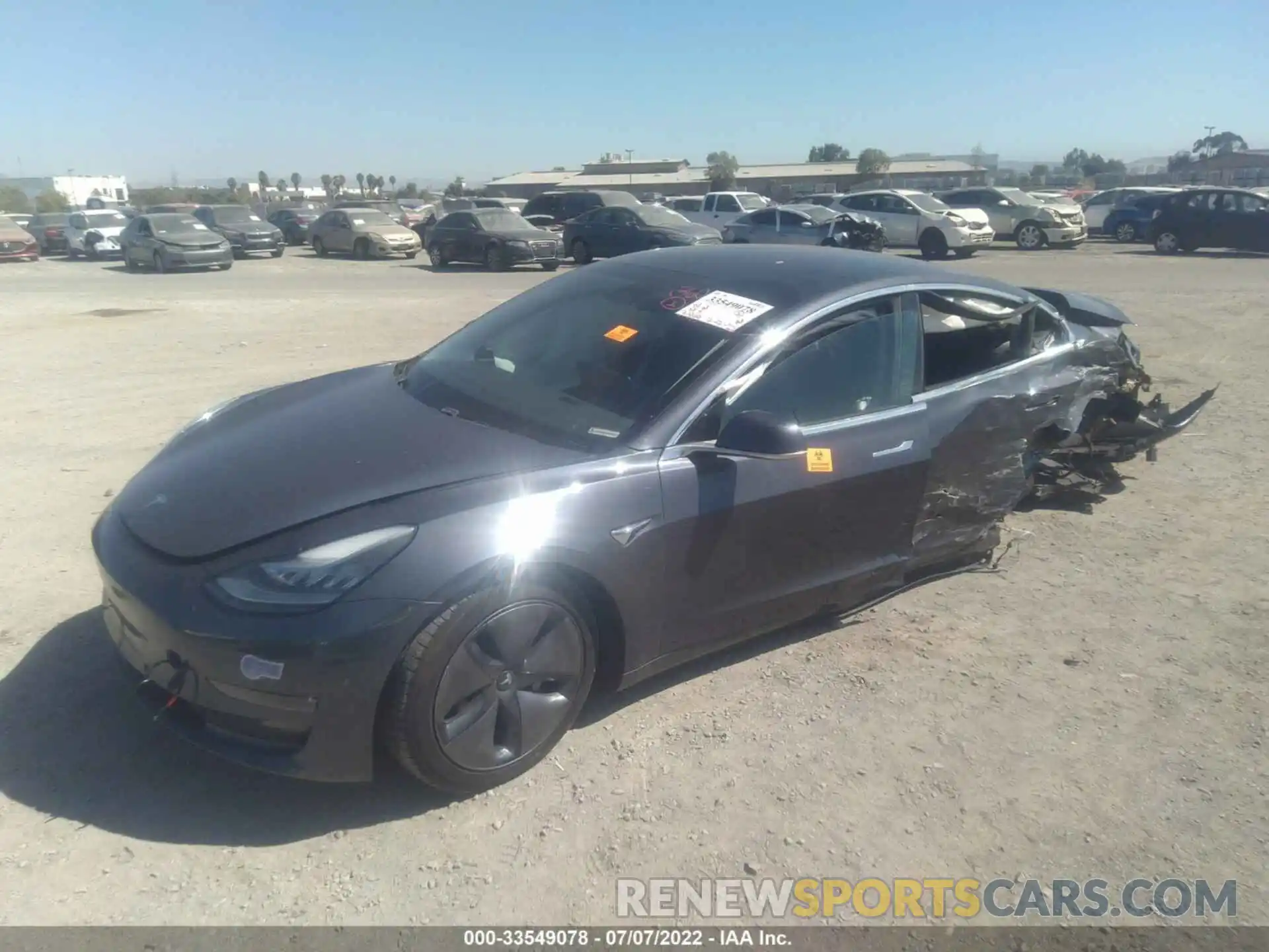 2 Фотография поврежденного автомобиля 5YJ3E1EA3KF325736 TESLA MODEL 3 2019