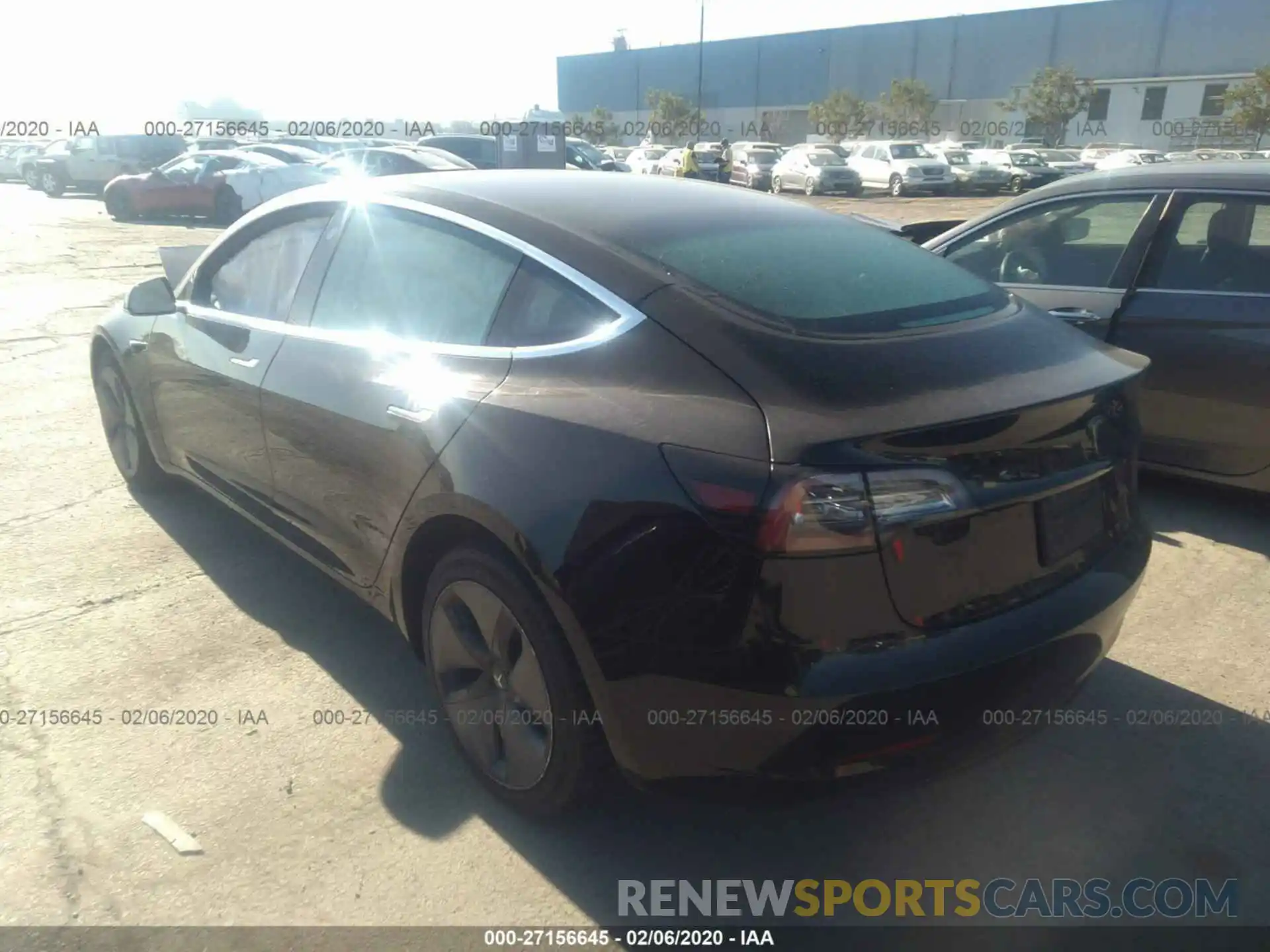 3 Photograph of a damaged car 5YJ3E1EA3KF327826 TESLA MODEL 3 2019