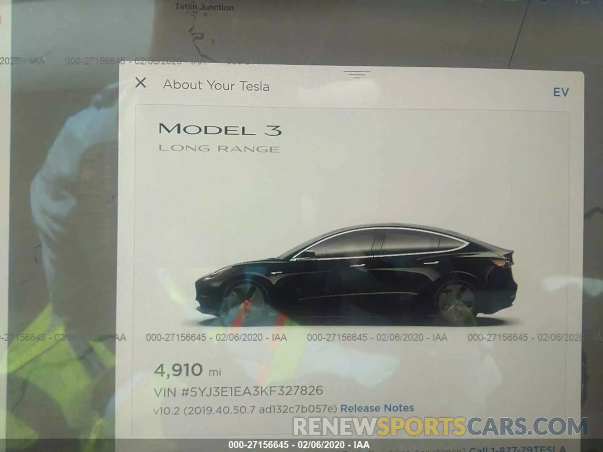 7 Photograph of a damaged car 5YJ3E1EA3KF327826 TESLA MODEL 3 2019