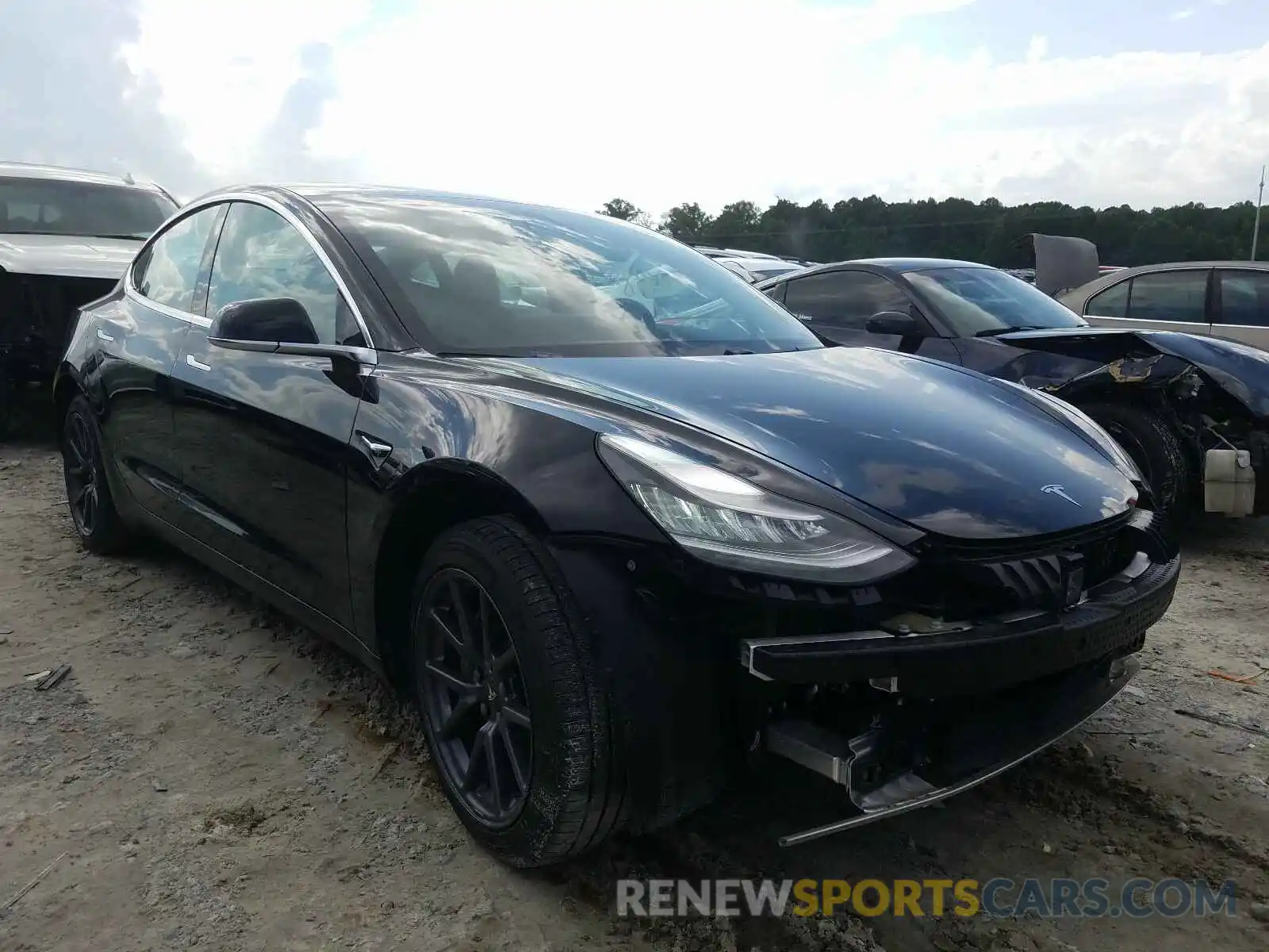 1 Photograph of a damaged car 5YJ3E1EA3KF337630 TESLA MODEL 3 2019